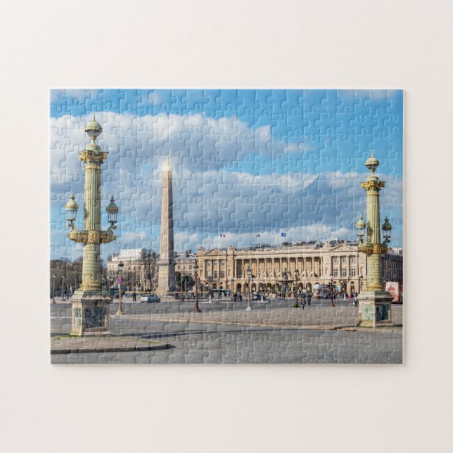 Place de la Concorde and obelisk - Paris, France Jigsaw Puzzle (Horizontal)