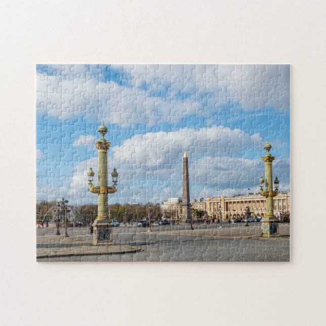 Place de la Concorde and obelisk - Paris, France Jigsaw Puzzle (Horizontal)
