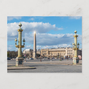 Place de la Concorde and obelisk - Paris, France Postcard