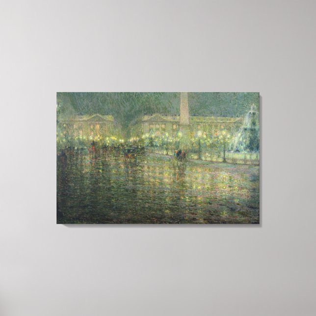 Place de la Concorde, c.1909 Canvas Print (Front)