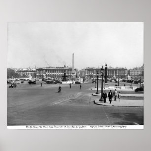 Place de la Concorde, designed in 1757 Poster