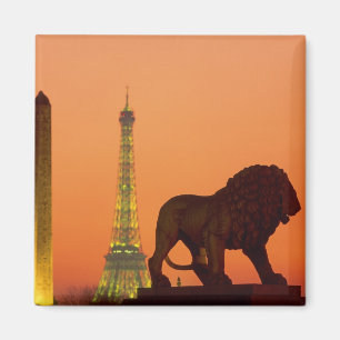 Place de la Concorde; Eiffel Tower; Obelisk; Magnet