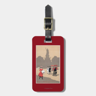 Place de la Republique Art Deco Scene Luggage Tag