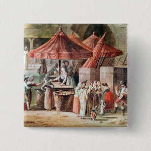 Place de l'Apport-Paris Front of Grand 15 Cm Square Badge