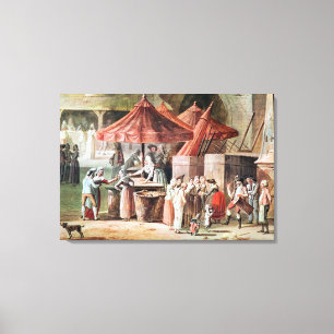 Place de l'Apport-Paris Front of Grand Canvas Print