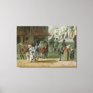 Place de l'Apport-Paris in Front Canvas Print