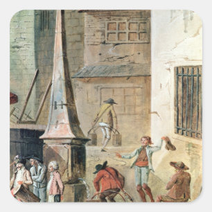 Place de l'Apport-Paris in Front of Grand Square Sticker