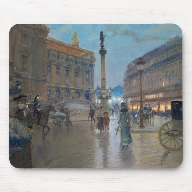 Place de L'Opera, Paris Mouse Mat (Front)