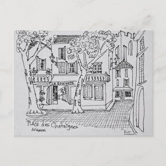 Place des Chataignes | Avignon, France Postcard (Front)