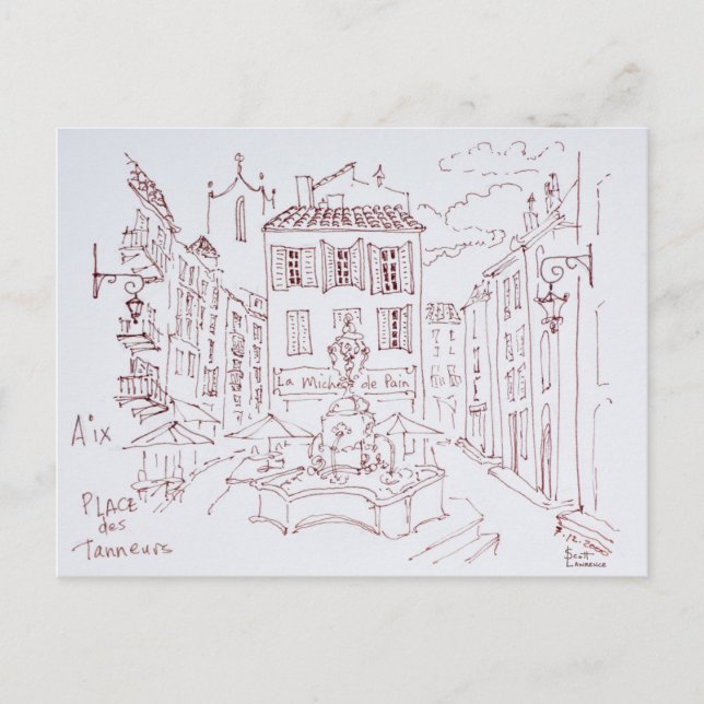 Place des Tanneurs | Aix en Provence, France Postcard (Front)