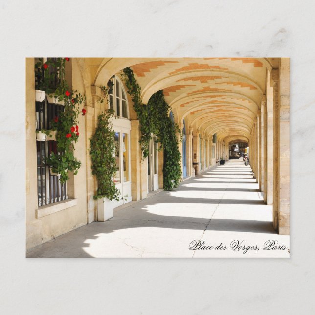 Place des Vosges in Paris, France Postcard (Front)