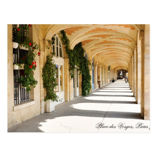 Place des Vosges in Paris, France Postcard