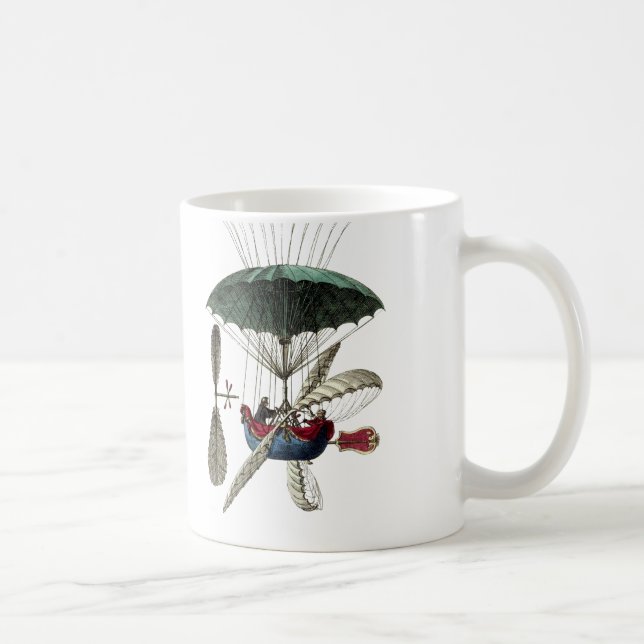 Place Du Louvre Hot Air Balloon Coffee Mug (Right)