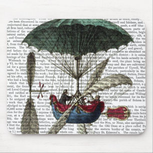 Place Du Louvre Hot Air Balloon Mouse Mat