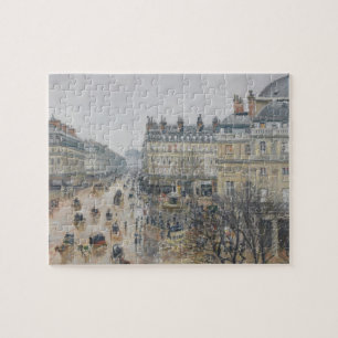 Place du Theatre Francais, Paris: Rain, 1898 Jigsaw Puzzle
