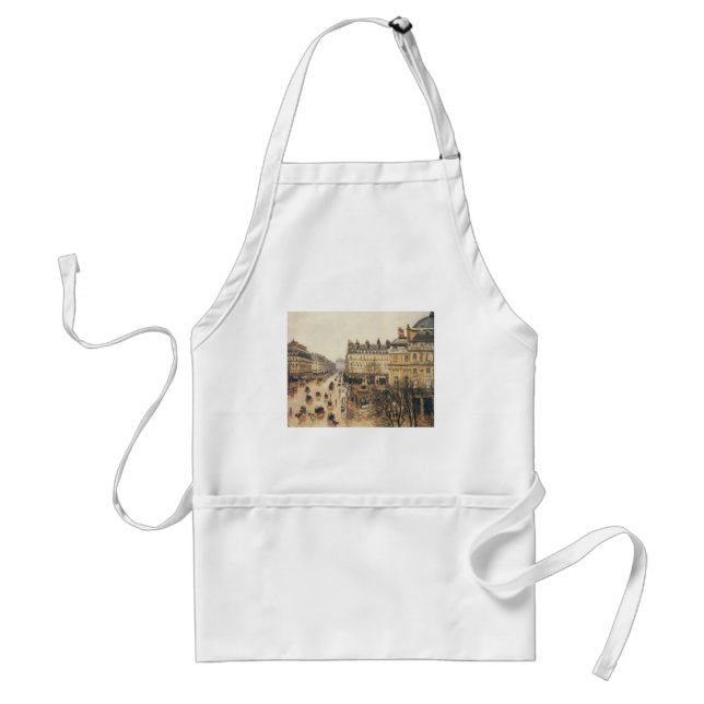 Place du Theatre Francais, Paris Rain by Pissarro Standard Apron (Front)