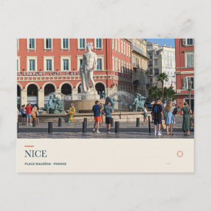 Place Masséna and the Fountain of the Sun Postcard