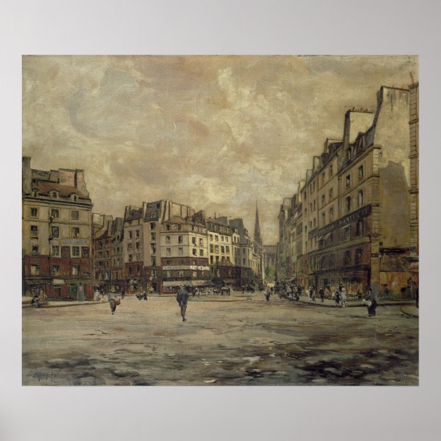 Place Maubert, Paris, 1888 Poster (Front)