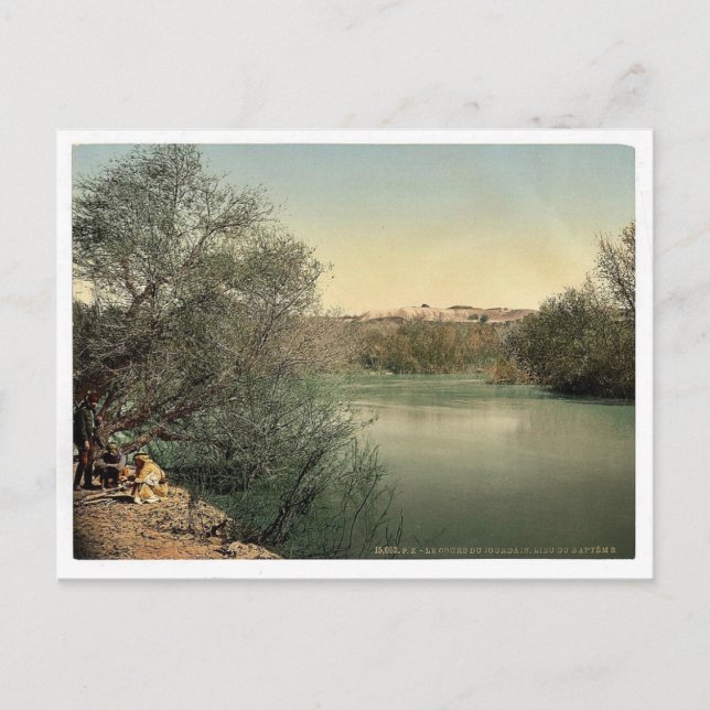Place of the baptism, River Jordan, Holy Land rare Postcard (Front)