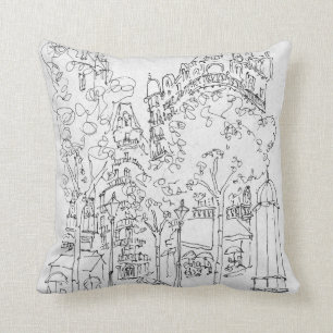 Place St. Andre des Arts Paris, France Cushion