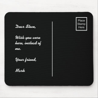 Place Stamp Here Mouse Mat