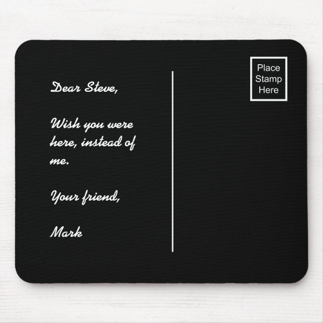 Place Stamp Here Mouse Mat (Front)