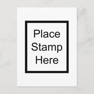 Place Stamp Here Postcard
