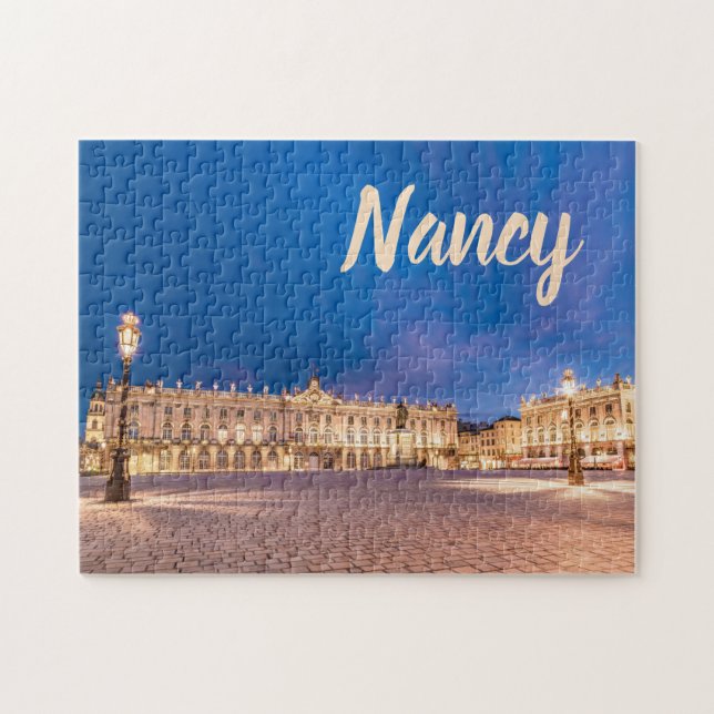 Place Stanislas Nancy France at night gift Jigsaw Puzzle (Horizontal)
