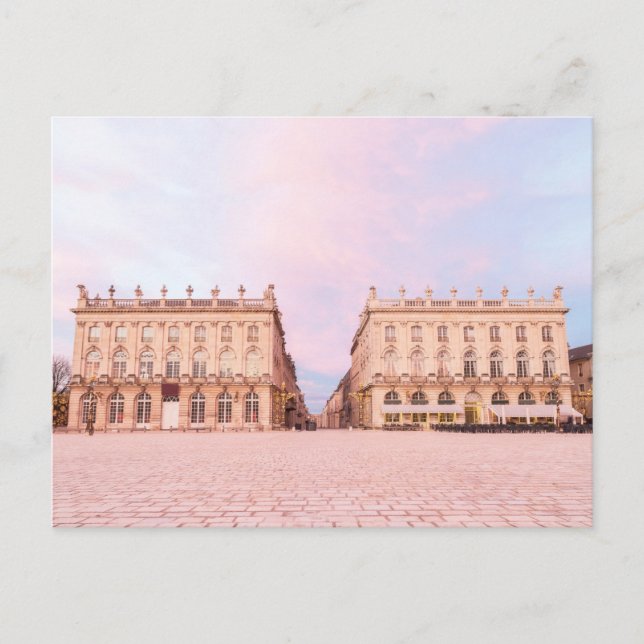 Place Stanislas Nancy France at sunset gift Poster Holiday Postcard (Front)