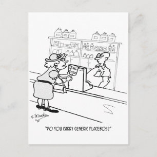 Placebo Cartoon 2861 Postcard