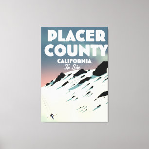 Placer County California ski poser Canvas Print