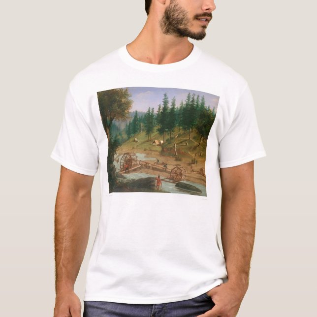 Placer Mining at Foster's Bar, California (1331A) T-Shirt (Front)