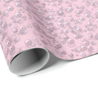 Placers of white-pink pearls on pink velvet