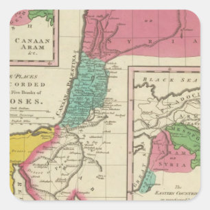 Places Recorded in the Five Books of Moses Square Sticker