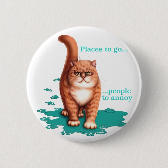 Places to Go 6 Cm Round Badge (Front)