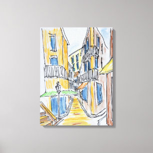 Placette Abbe Robert Jarred   Old Nice, France Canvas Print