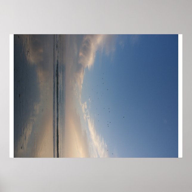 plage soir d'été Bretagne Poster (Front)