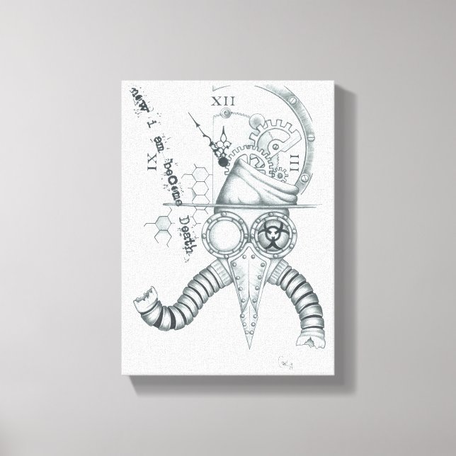 Plague Doctor Canvas Print (Front)