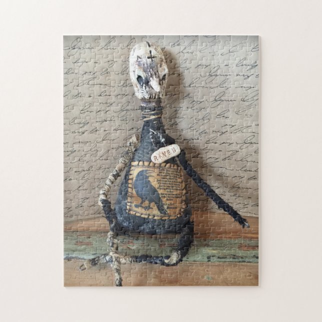 Plague Doctor Dr. Macabre Creepy Doll Art Puzzle  (Vertical)
