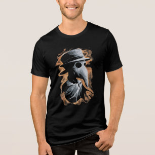 Plague Doctor: Fire and Shadows Tri-Blend Shirt