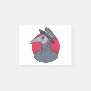 Plague Doctor Gift For Creepy Gothic Art Lover Post-it Notes