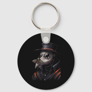 Plague Doctor Gothic Cottagecore Moth Face Mask Oc Key Ring