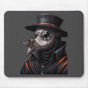 Plague Doctor Gothic Cottagecore Moth Face Mask Oc Mouse Mat