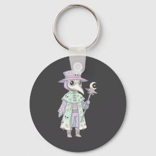Plague Doctor Gothic Pastel Cute Moth Face Mask Oc Key Ring