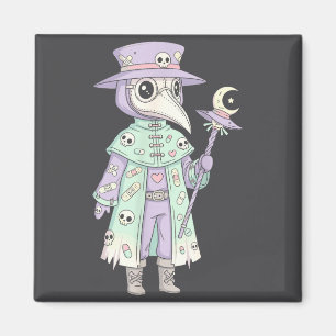 Plague Doctor Gothic Pastel Cute Moth Face Mask Oc Magnet
