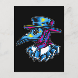 Plague Doctor Illustration Postcard
