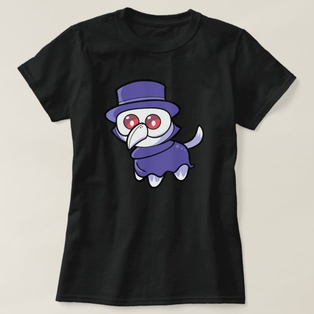 Plague Doctor Kitty T-Shirt (Design Front)