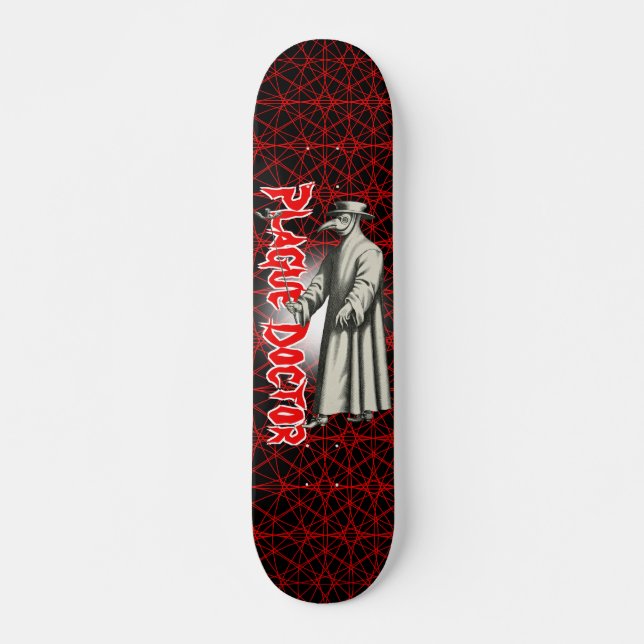 Plague Doctor Medico Della Peste Skateboard (Front)