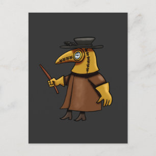Plague Doctor Patch Postcard
