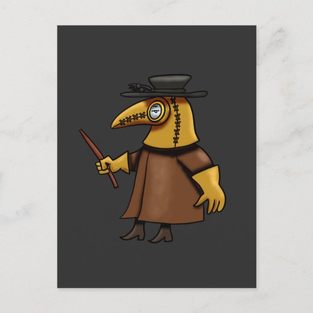 Plague Doctor Patch Postcard (Front)